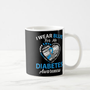 Ich trage Blue für mich Typ 1 Diabetes Awareness M Kaffeetasse