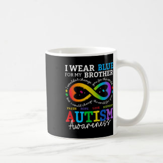 Ich trage Blues für meine Bruderautismus Bewusstse Kaffeetasse