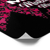 Ich trage Burgundy für meine Mama Multiple Myeloma Poster (Ecke)