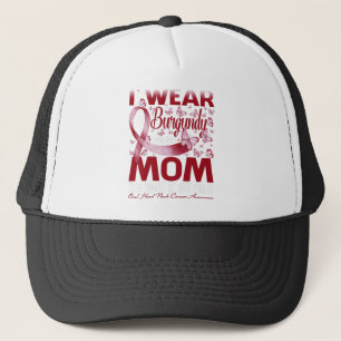 Ich trage Burgundy für meine Mama Oral Head Neck C Truckerkappe