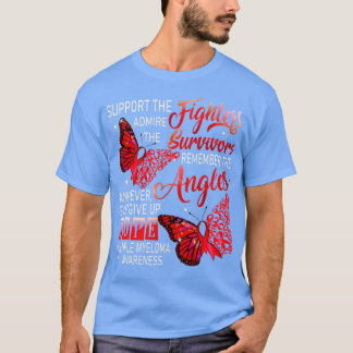 Ich trage Burgundy Support Fighters Multiple Myelo T-Shirt