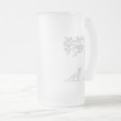 Ich trage das Eichhörnchen Mattglas Bierglas (VorderseiteRechts)