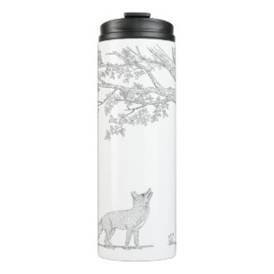 Ich trage das Eichhörnchen Thermosbecher