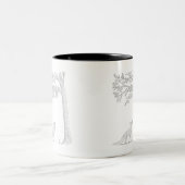 Ich trage das Eichhörnchen Zweifarbige Tasse (Mittel)