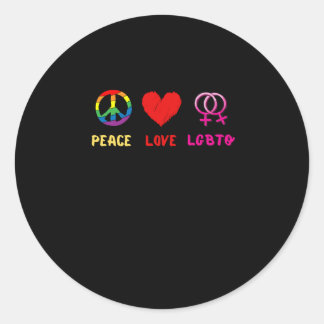Ich trage das für LGBTQ, draußen und stolz Runder Aufkleber