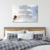 Ich trage dein Herzgedicht von E. E. Cummings Leinwanddruck (Insitu (Schlafzimmer))