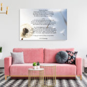 Ich trage dein Herzgedicht von E. E. Cummings Leinwanddruck (Insitu (Wohnzimmer))