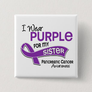Ich trage den lila 42 Schwester-pankreatischen Button