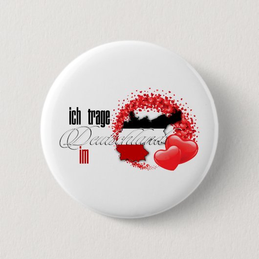 Ich trage Deutschland im Herzen Button (Vorderseite)
