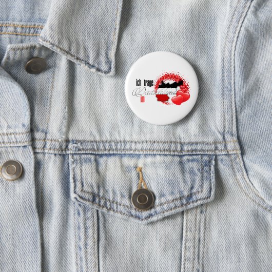 Ich trage Deutschland im Herzen Button (Beispiel)