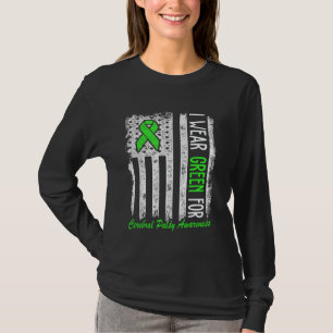 Ich trage die grüne Cerebralparese-CP-Aufklärungsf T-Shirt