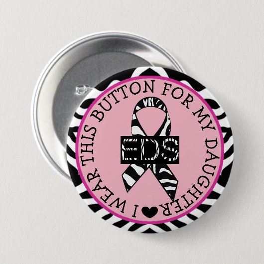 "Ich trage diese EDS-Taste für meine Tochter Button (Vorne & Hinten)