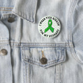 Ich trage dieses Band für meinen Mann Lyme Button (Beispiel)