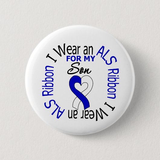 Ich trage ein AL-Band für meinen Sohn Button (Vorderseite)
