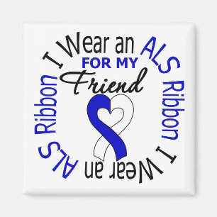 Ich trage ein ALS-Band für meinen Freund Magnet