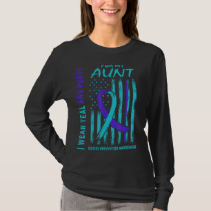 Ich trage ein Aquamarines und Lila Shirt zur Bewus