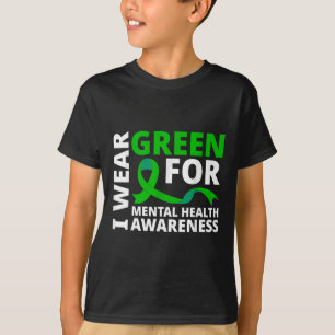 Ich trage ein grünes Band-Shirt für das Bewusstsei T-Shirt