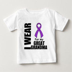 Ich trage ein lila Band für meine Groß-Großmutt Baby T-shirt