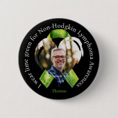 Ich trage ein limettengrünes Bewusstseinsfoto Button (Vorderseite)