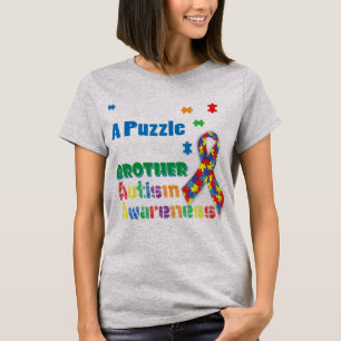 Ich trage ein Rätsel für mein Bruder Autismus Bewu T-Shirt
