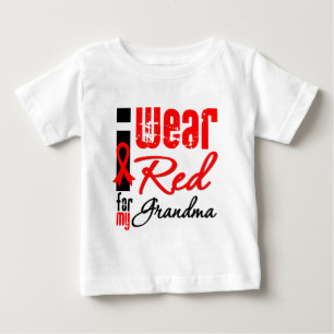 Ich trage ein rotes Band für meine Großmutter Baby T-shirt