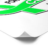 Ich trage ein Zitronengrün 42-heilendes Lymphom Poster (Ecke)