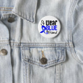 Ich trage eine blaue Schleife für meinen Freund -  Button (Beispiel)