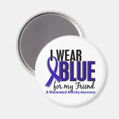 ich trage eine blauer Freund-Rheumatoide Arthritis Magnet (Vorderseite/Rückseite)