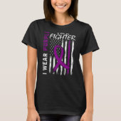 Ich trage eine Lila Fighter Epilepsy Awareness Fla T-Shirt (Vorderseite)