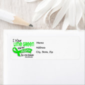 Ich trage eine Limettengrüne 42-Tochter-Lyme-Krank (Insitu)