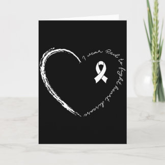Ich trage eine rote Herz-Schleife, um gegen Herzkr Karte