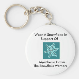 Ich trage eine Schneeflocke/Myasthenia Gravis Bewu Schlüsselanhänger