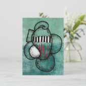 Ich trage es überall, wo ich Grußkarte nehme Karte (Stehend Vorderseite)