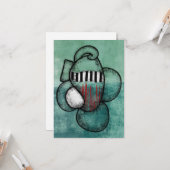 Ich trage es überall, wo ich Grußkarte nehme Karte (Vorderseite/Rückseite Beispiel)