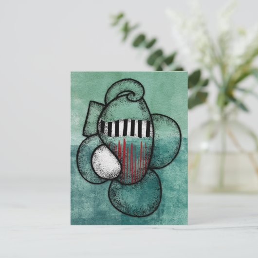 Ich trage es, wohin ich auch gehe postkarte (Stehend Vorderseite)