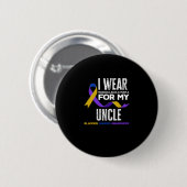 Ich trage für mein Onkelkrebsbewusstsein Button (Vorne & Hinten)