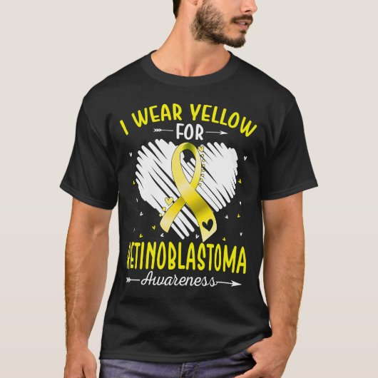Ich trage Gelb für das Bewusstsein von RETINOBLAST T-Shirt (Vorderseite)