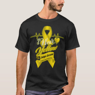 Ich trage Gelb für Ewings Sarcoma Bewusstsein T-Shirt