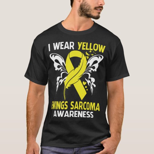 Ich trage Gelb für EWINGS SARCOMA Bewusstsein T-Shirt (Vorderseite)