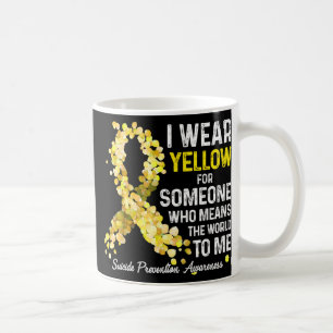 Ich trage Gelb für jemanden, der Suizidprävention Kaffeetasse