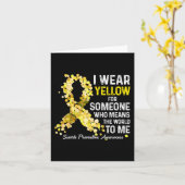 Ich trage Gelb für jemanden, der Suizidprävention Karte (Gelbe Blume)