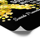 Ich trage Gelb für jemanden, der Suizidprävention  Poster (Ecke)