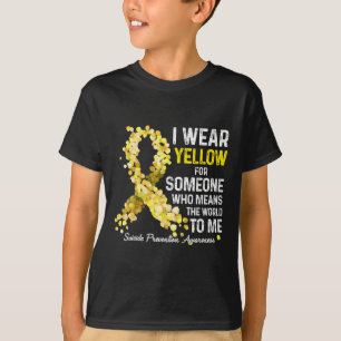 Ich trage Gelb für jemanden, der Suizidprävention T-Shirt