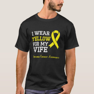 Ich trage Gelb für meine Ehefrau Sarcoma Bewusstse T-Shirt