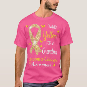 Ich trage Gelb für meine Oma Sarcoma Cancer Awaren T-Shirt
