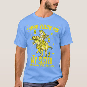 Ich trage Gelb für meine Schwester, Kinder-Krebs-A T-Shirt