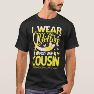 Ich trage Gelb für meinen Cousin Retinoblastoma Aw T-Shirt