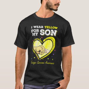 Ich trage Gelb für meinen Sohn, der Sarcoma-Bewuss T-Shirt