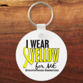 Ich trage Gelb für mich 10 Endometriose Schlüsselanhänger (Vorderseite)