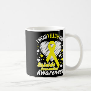 Ich trage Gelb für Selbstmordprävention Kaffeetasse